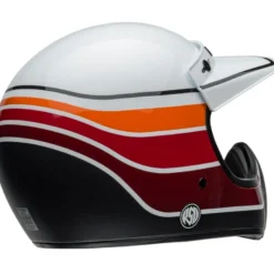 Casco Cross Bell Moto-3 2024 Rsd Saddleback Bianco Nero