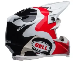 Casco Cross Bell Moto-9s Flex 2023 Hello Costeau Reef Bianco Rosso Opaco Ece 06