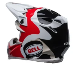 Casco Cross Bell Moto-9s Flex 2023 Hello Costeau Reef Bianco Rosso Opaco Ece 06