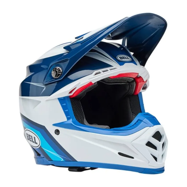Casco Cross Bell Moto-9s Flex 2025 Merchant Blu ECE 06