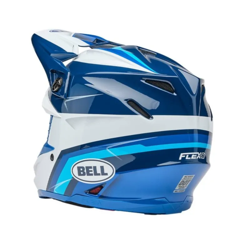 Casco Cross Bell Moto-9s Flex 2025 Merchant Blu ECE 06