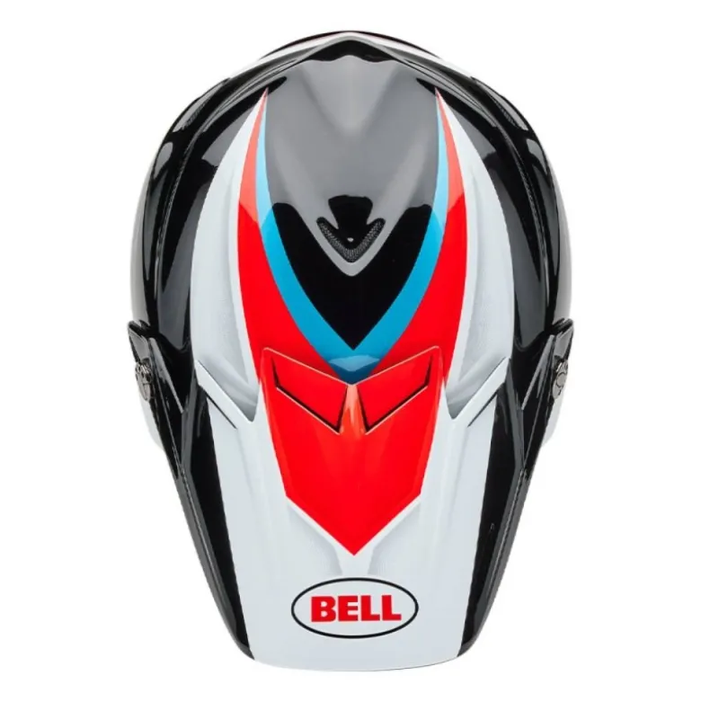 Casco Cross Bell Moto-9s Flex 2025 Merchant Rosso Nero ECE 06