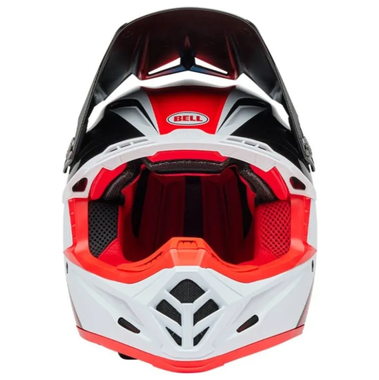 Casco Cross Bell Moto-9s Flex 2025 Merchant Rosso Nero ECE 06