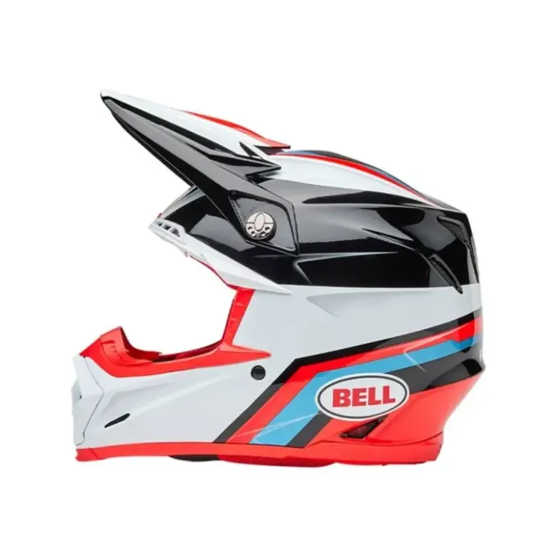 Casco Cross Bell Moto-9s Flex 2025 Merchant Rosso Nero ECE 06