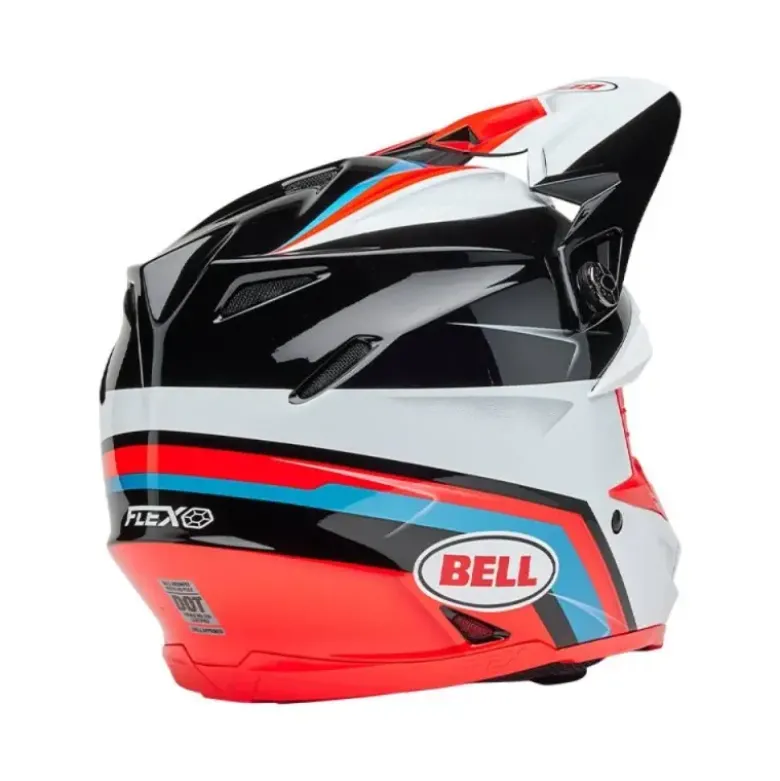 Casco Cross Bell Moto-9s Flex 2025 Merchant Rosso Nero ECE 06