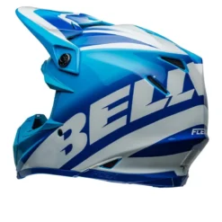Casco Cross Bell Moto-9s Flex 2024 Rail Blu Bianco