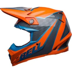 Casco Cross Bell Moto-9s Flex 2023 Sprite Arancio Grigio Ece 06