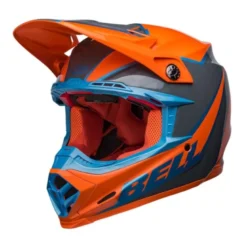 Casco Cross Bell Moto-9s Flex 2023 Sprite Arancio Grigio Ece 06
