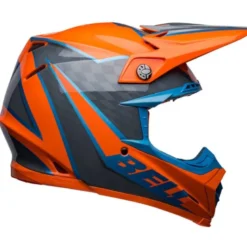 Casco Cross Bell Moto-9s Flex 2023 Sprite Arancio Grigio Ece 06