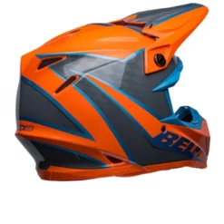 Casco Cross Bell Moto-9s Flex 2023 Sprite Arancio Grigio Ece 06