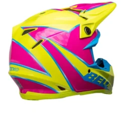 Casco Cross Bell Moto-9s Flex 2023 Sprite Giallo Magenta Ece 06