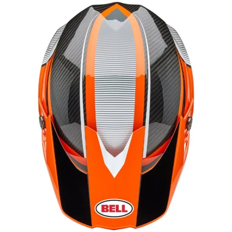 Casco Cross Bell Moto-10 Spherical 2025 Evade Arancio Nero ECE 06