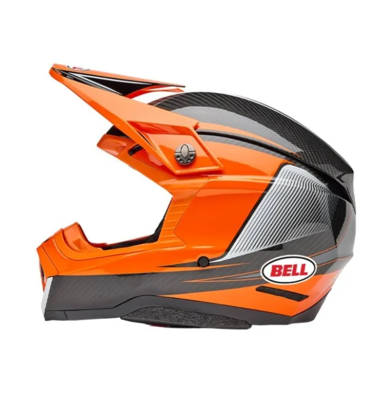 Casco Cross Bell Moto-10 Spherical 2025 Evade Arancio Nero ECE 06