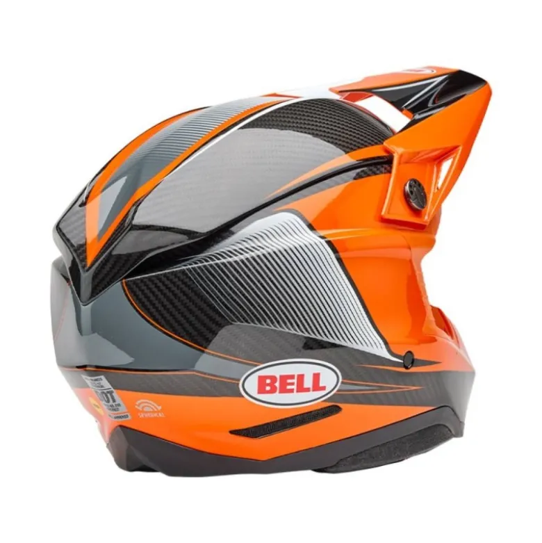 Casco Cross Bell Moto-10 Spherical 2025 Evade Arancio Nero ECE 06