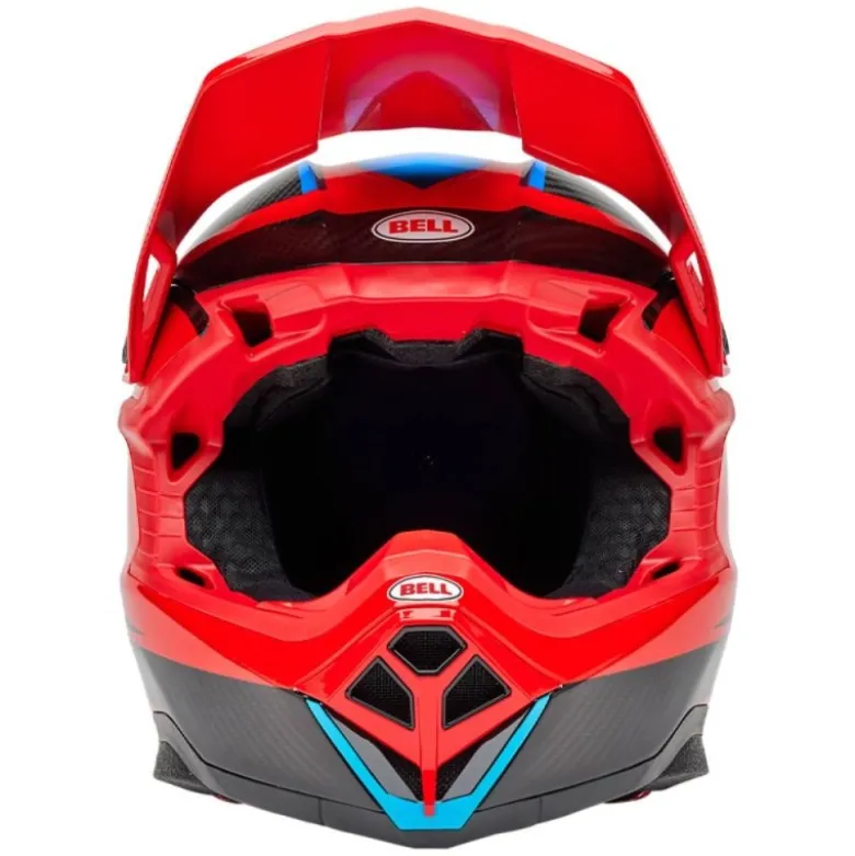 Casco Cross Bell Moto-10 Spherical 2025 Evade Rosso Nero ECE 06