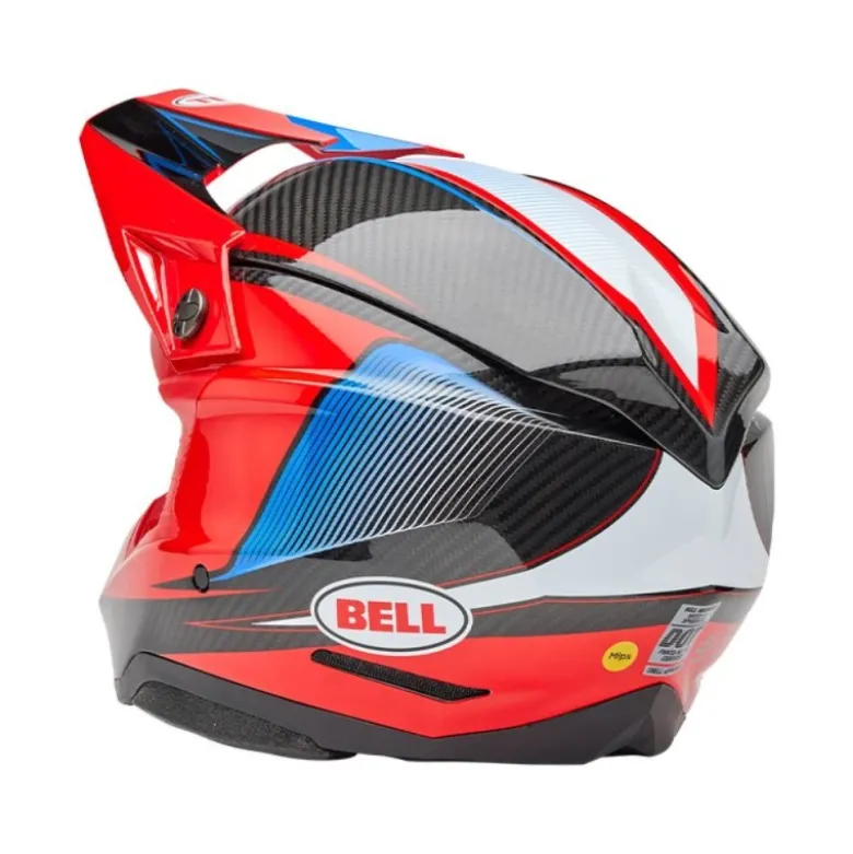 Casco Cross Bell Moto-10 Spherical 2025 Evade Rosso Nero ECE 06