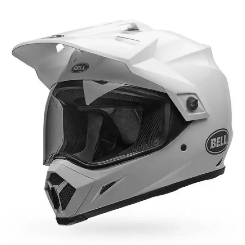 Casco Cross Bell MX-9 Adventure Mips Bianco Lucido