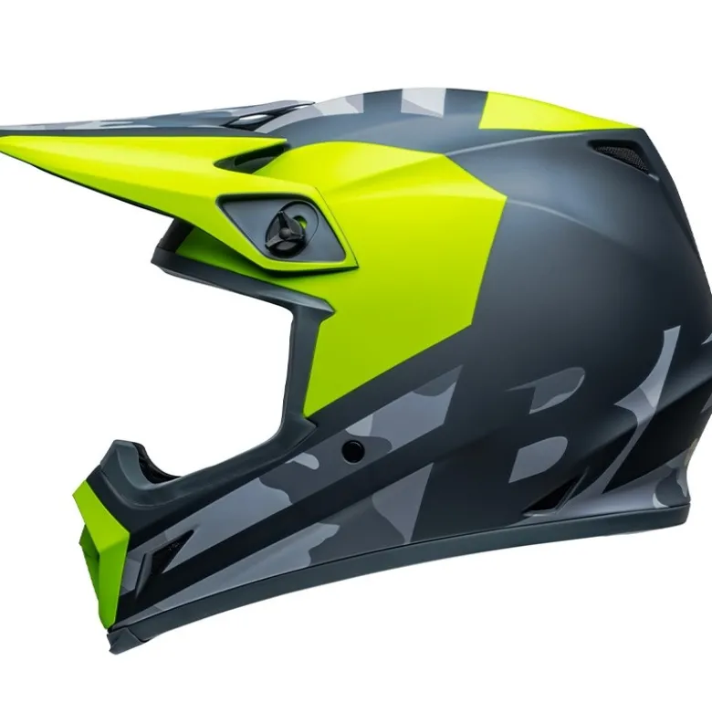 Casco Cross Bell Mx-9 Mips 2024 Alter Ego Giallo Verde Mimetico