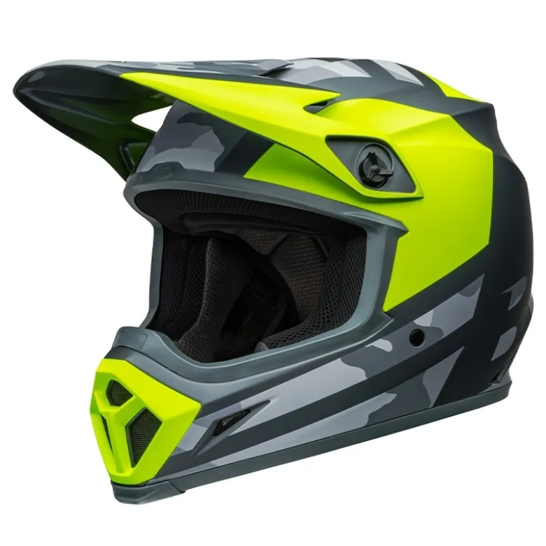 Casco Cross Bell Mx-9 Mips 2024 Alter Ego Giallo Verde Mimetico