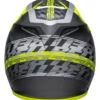 Casco Cross Bell MX-9 Mips Offset Nero Opaco Giallo Alta Visibilità