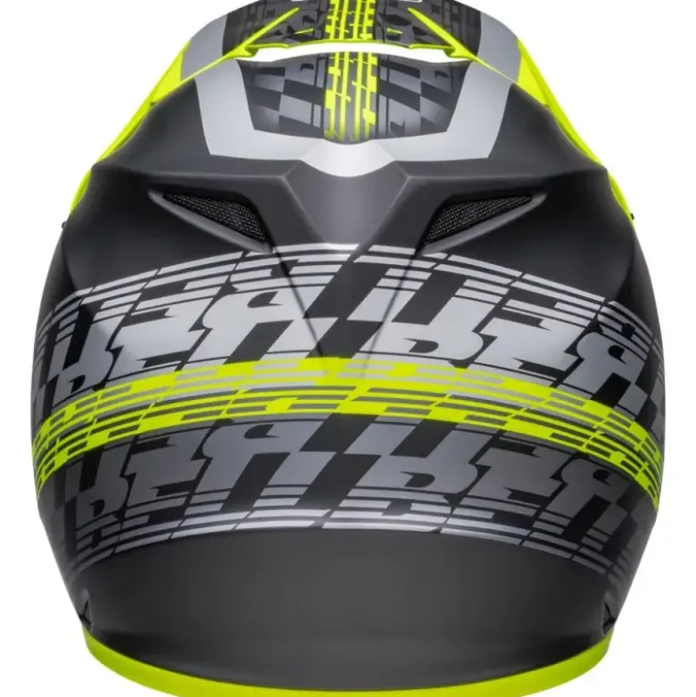 Casco Cross Bell MX-9 Mips Offset Nero Opaco Giallo Alta Visibilità