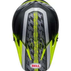 Casco Cross Bell MX-9 Mips Offset Nero Opaco Giallo Alta Visibilità