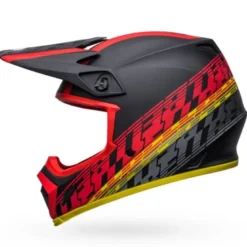 Casco Cross Bell MX-9 Mips Offset Nero Rosso Opaco