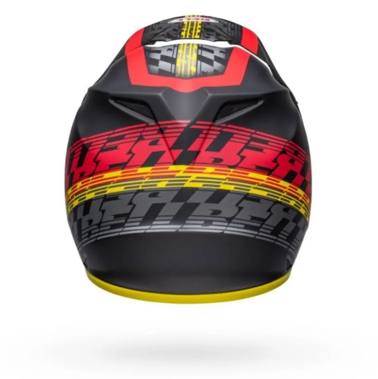 Casco Cross Bell MX-9 Mips Offset Nero Rosso Opaco