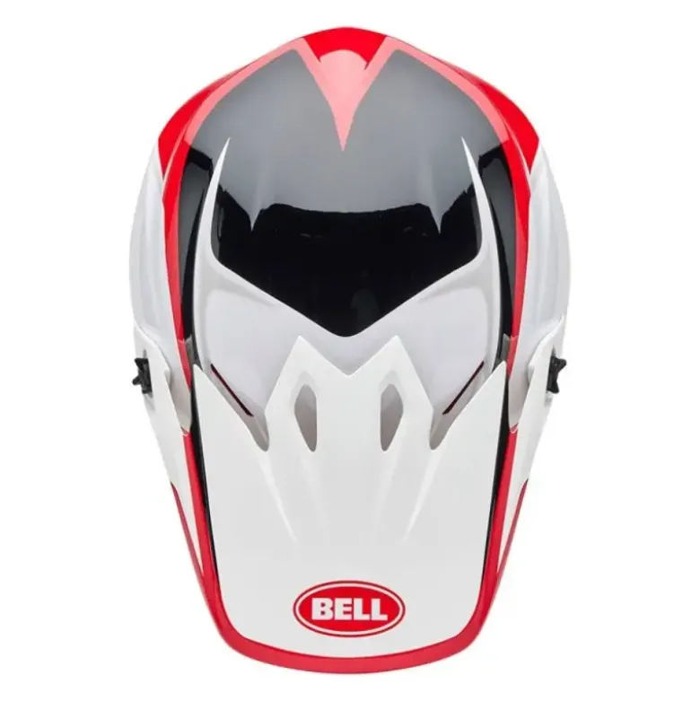 Casco Cross Bell Mx-9 Mips Rift Rosso Bianco ECE 06