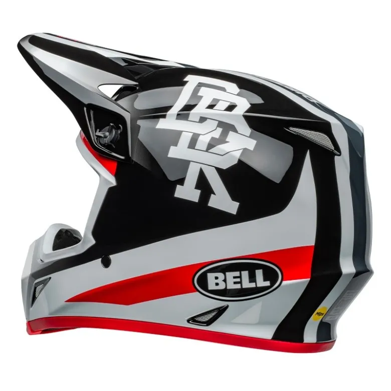 Casco Cross Bell Mx-9 Mips 2024 Twitch DBK Nero Bianco