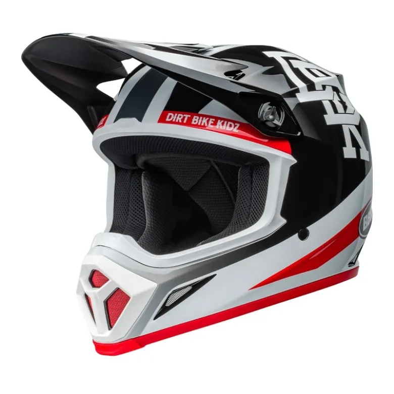 Casco Cross Bell Mx-9 Mips 2024 Twitch DBK Nero Bianco