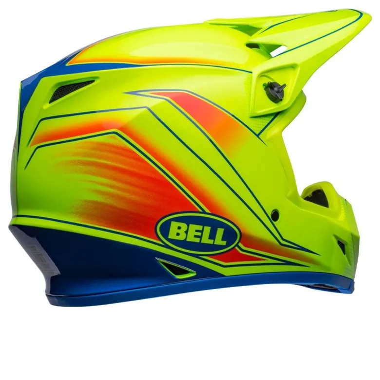 Casco Cross Bell Mx-9 Mips 2024 Zone Giallo