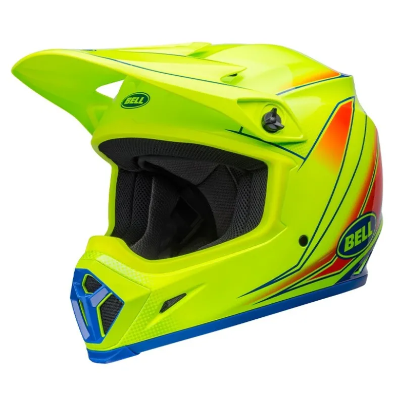 Casco Cross Bell Mx-9 Mips 2024 Zone Giallo