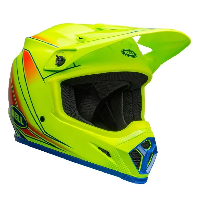 Casco Cross Bell Mx-9 Mips 2024 Zone Giallo
