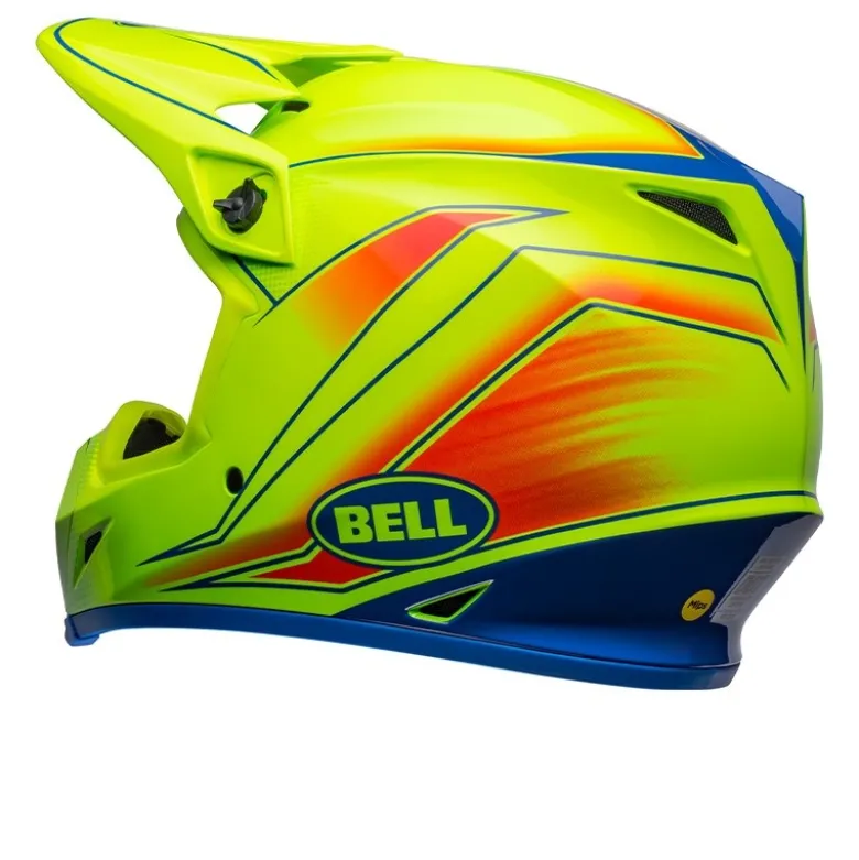 Casco Cross Bell Mx-9 Mips 2024 Zone Giallo