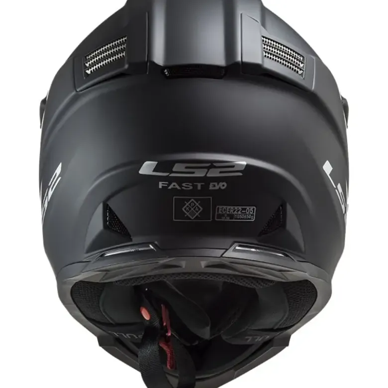 Casco Cross Enduro Ls2 Mx437 Fast Evo Nero Opaco
