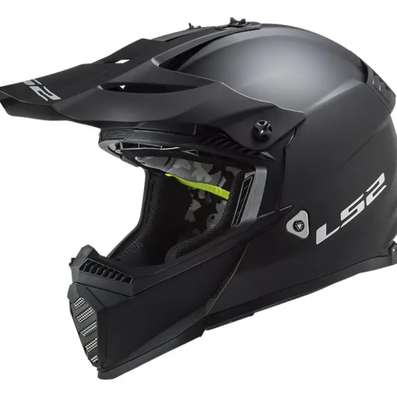 Casco Cross Enduro Ls2 Mx437 Fast Evo Nero Opaco