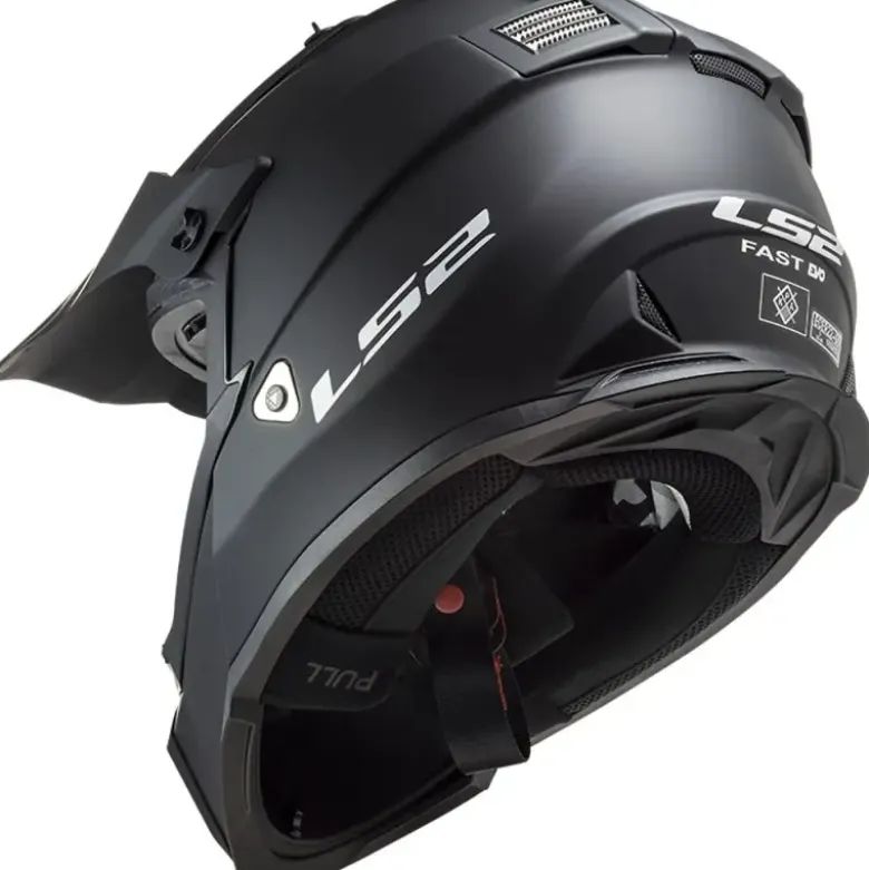 Casco Cross Enduro Ls2 Mx437 Fast Evo Nero Opaco