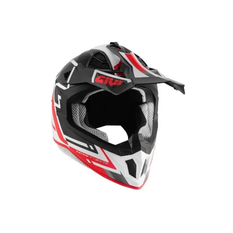 Casco Cross Givi 70.1 F Logic Nero Bianco Rosso