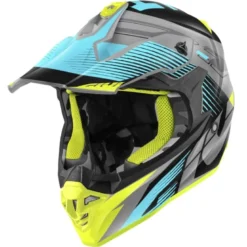 Casco Cross Givi 601 Fresh Azzurro Nero Titanio