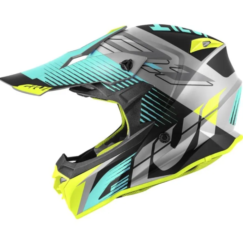 Casco Cross Givi 601 Fresh Azzurro Nero Titanio
