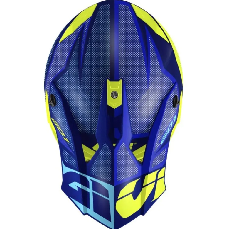 Casco Cross Givi 601 Invert Blu Giallo