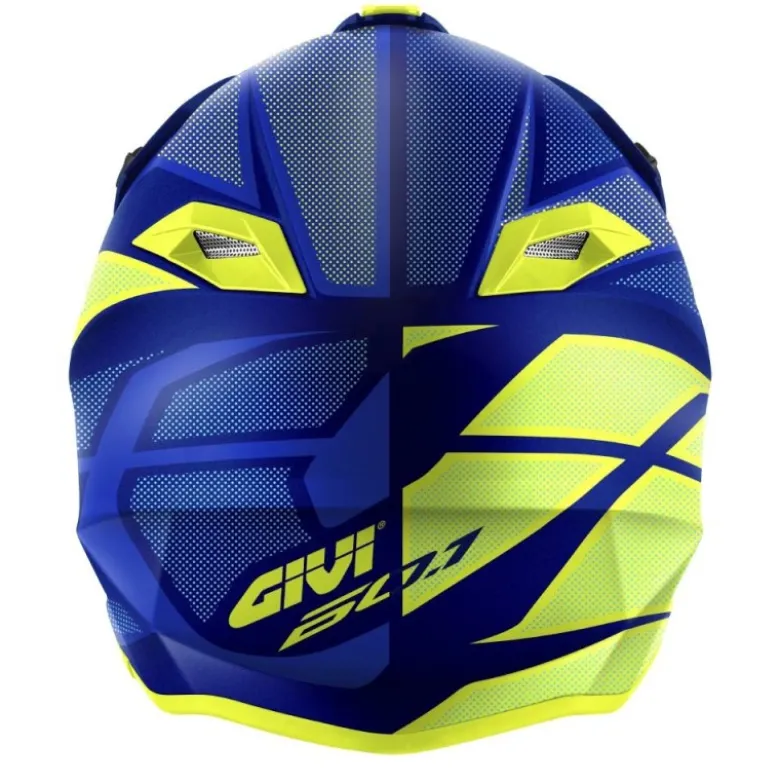 Casco Cross Givi 601 Invert Blu Giallo