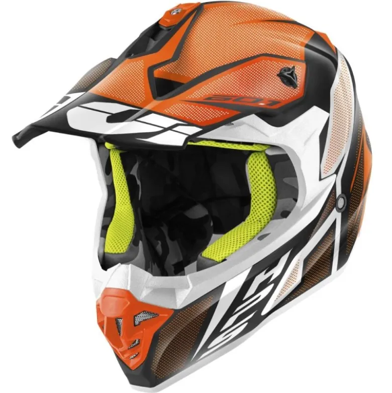 Casco Cross Givi 601 Invert Nero Arancione