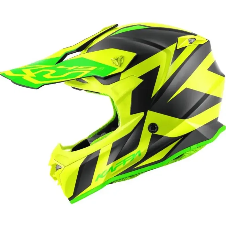 Casco Cross Kappa KV49 Evo Great Nero Giallo