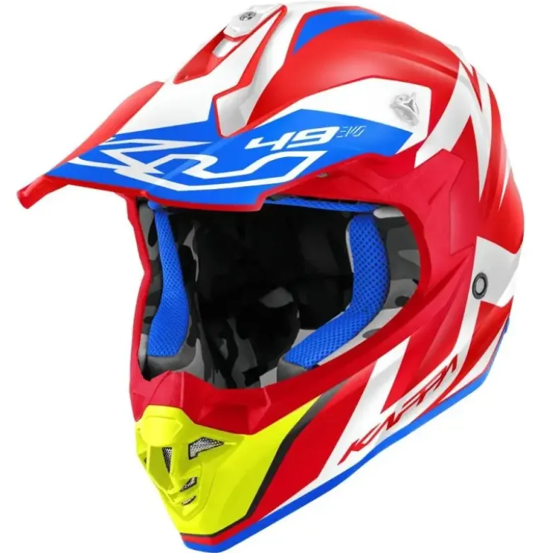 Casco Cross Kappa KV49 Evo Great Rosso Bianco