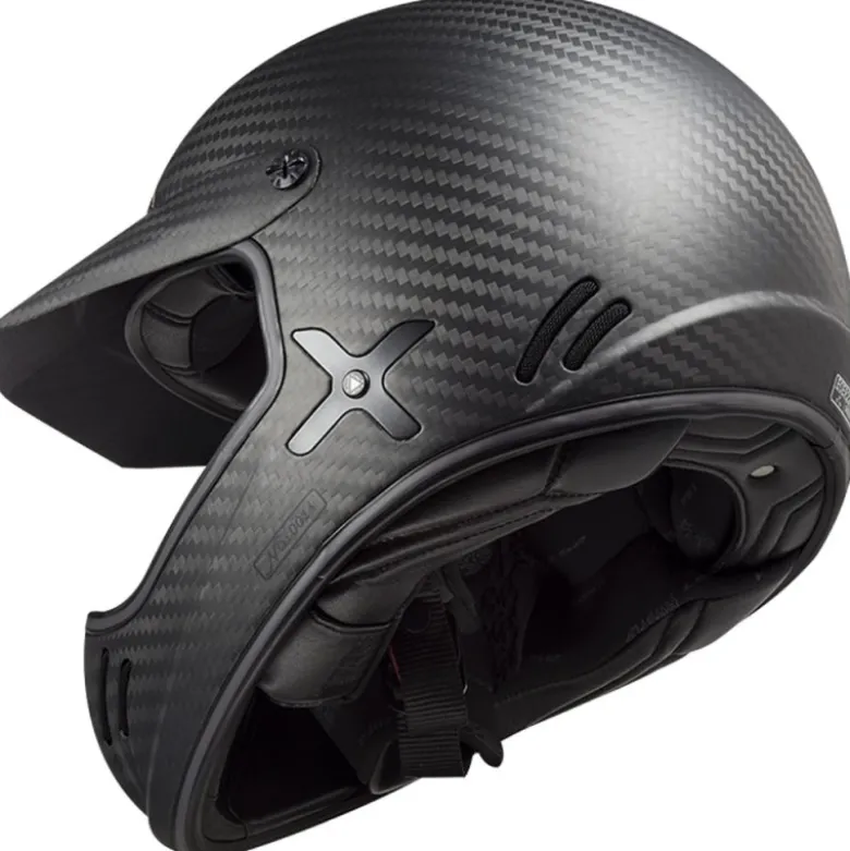 Casco Cross Ls2 Mx471 Xtra Single Mono Carbonio Opaco