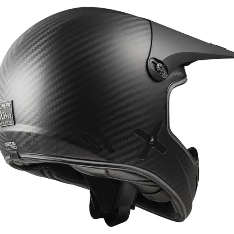 Casco Cross Ls2 Mx471 Xtra Single Mono Carbonio Opaco