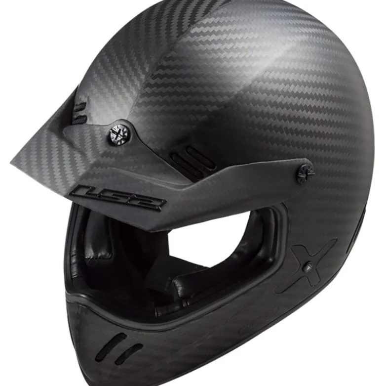 Casco Cross Ls2 Mx471 Xtra Single Mono Carbonio Opaco