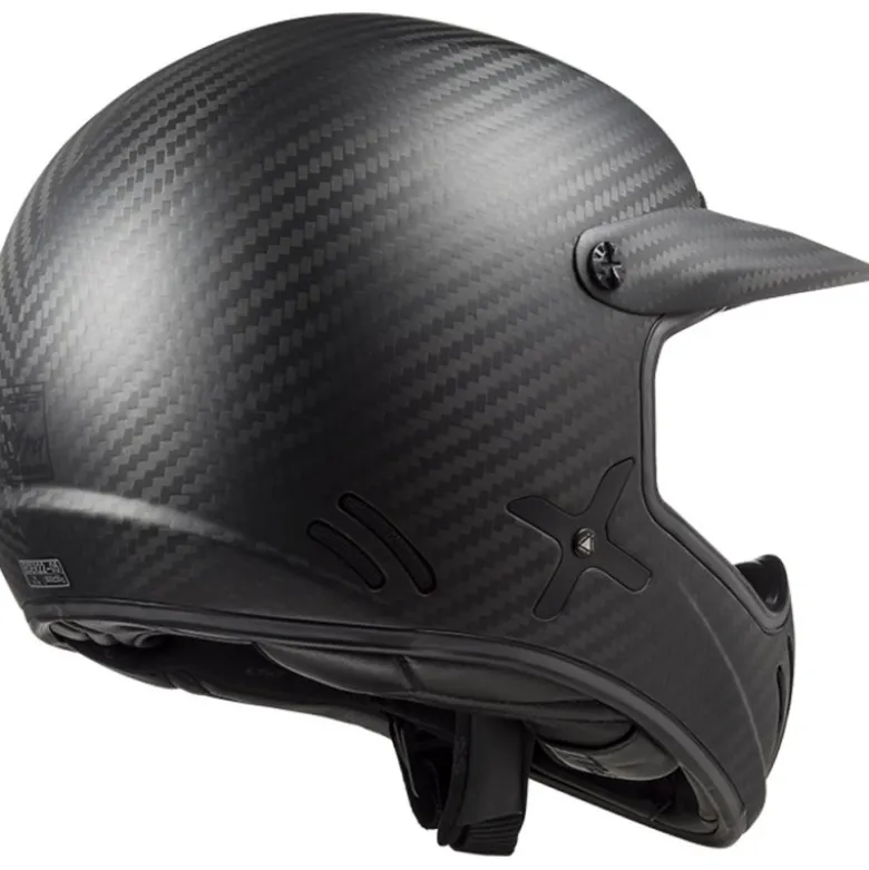 Casco Cross Ls2 Mx471 Xtra Single Mono Carbonio Opaco